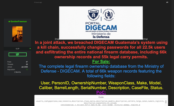 Roban bases de datos a la DIGECAM