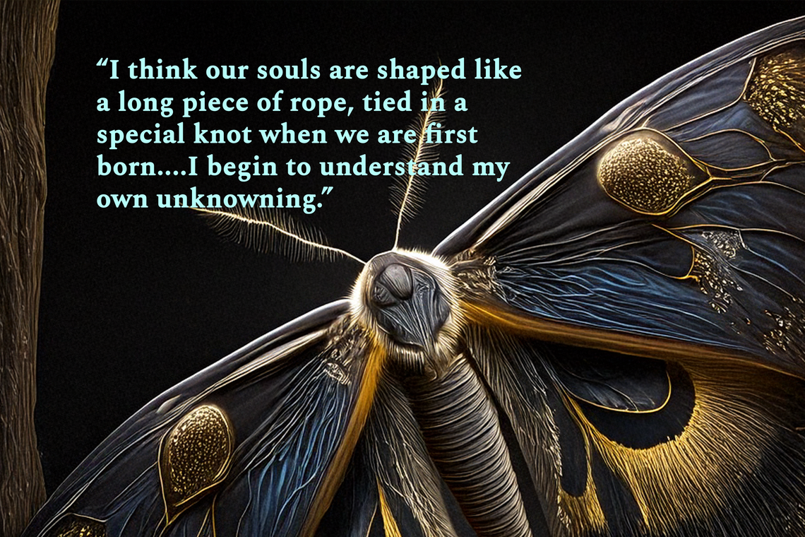 When the soul leaves the body, what shape is it?