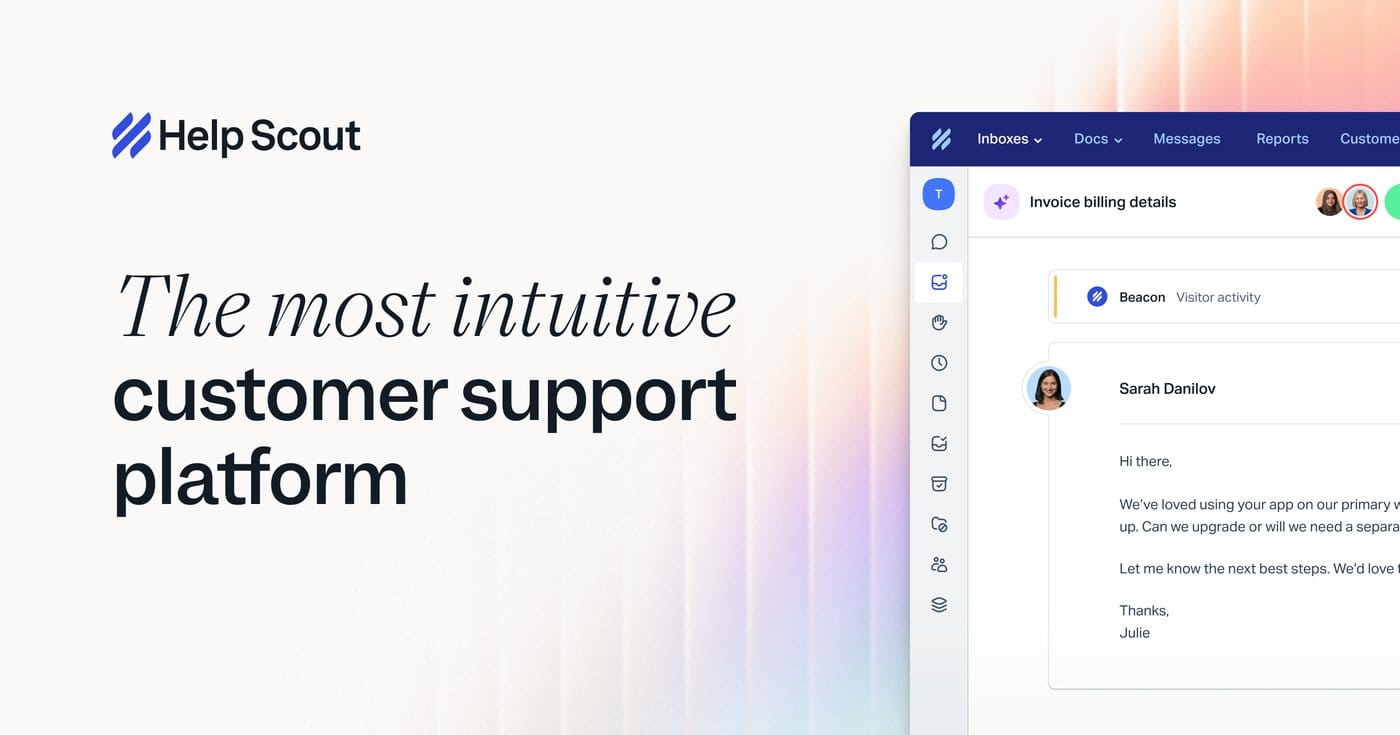 Help Scout Docs help center product UI