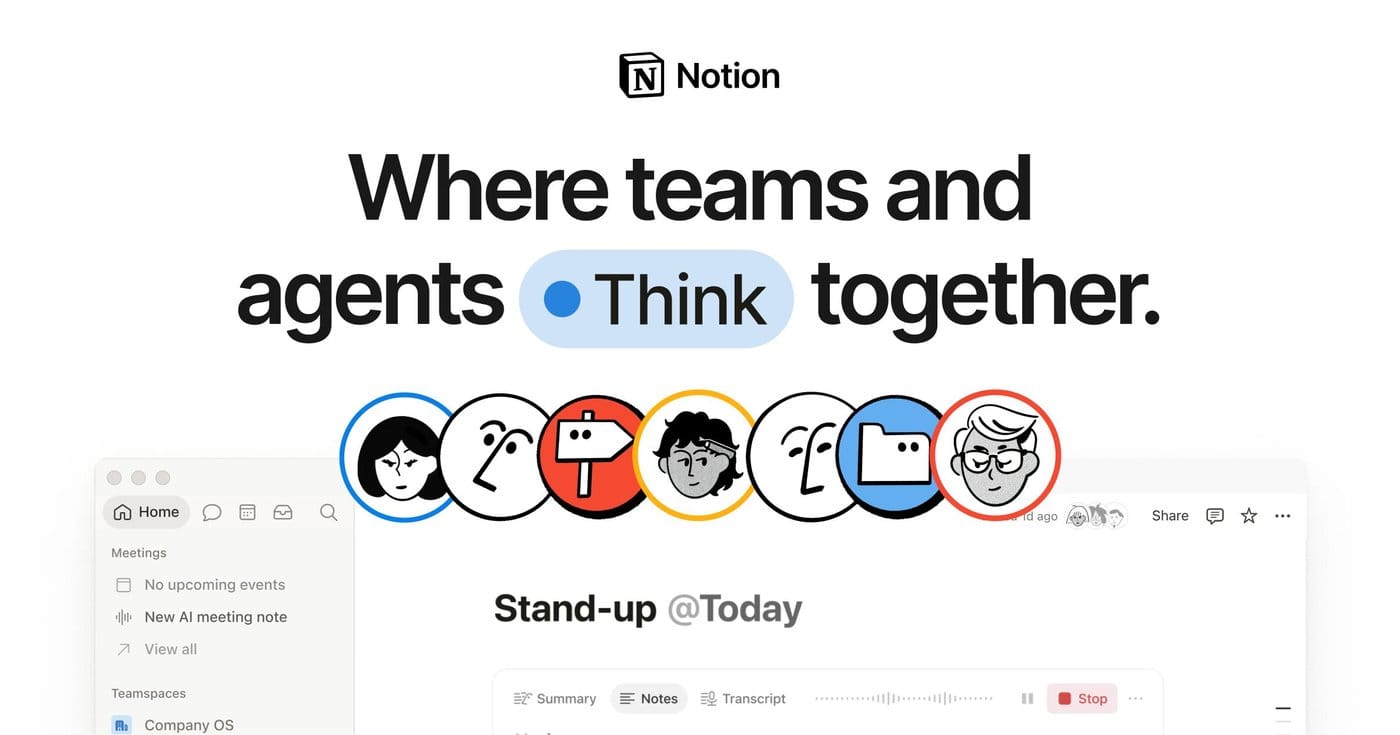 Notion workspace knowledge base product UI