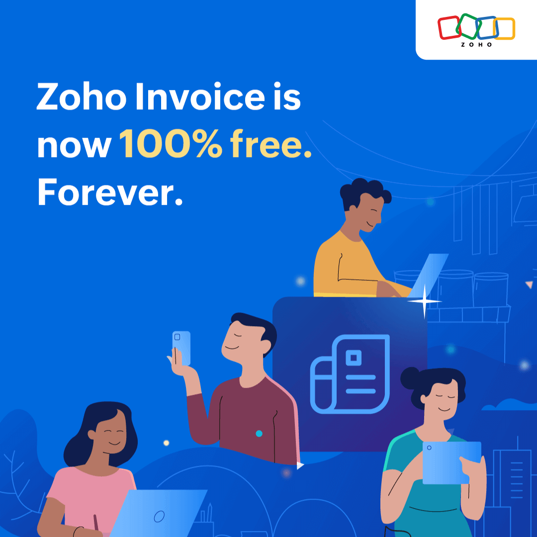 Zoho Invoice free invoicing product view