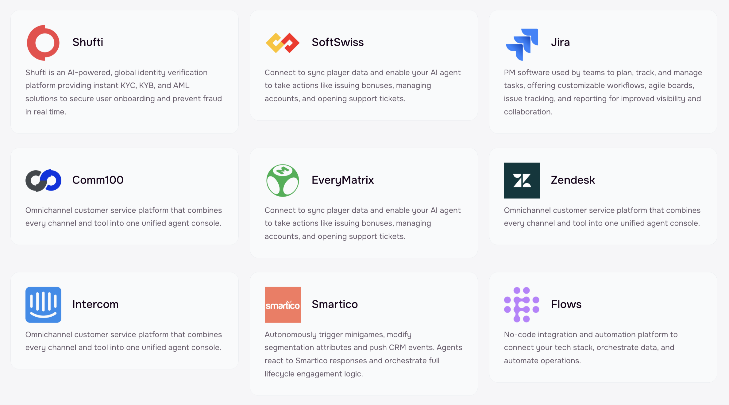 cevro integrations