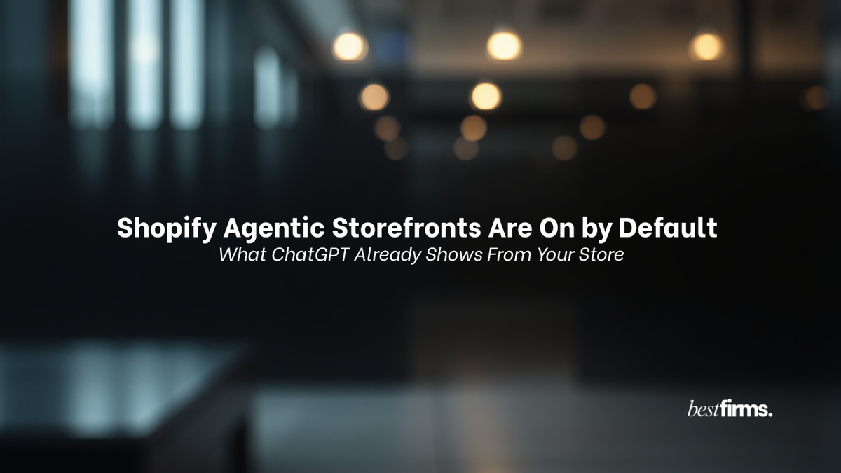Shopify Agentic Storefronts Are On by Default