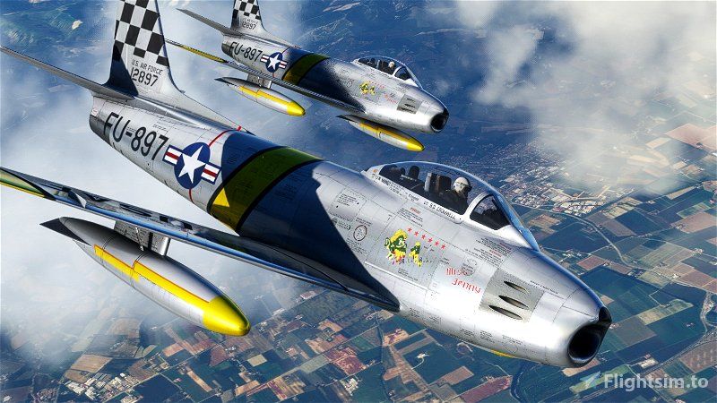 Freeware Milviz F-86 Sabre jetzt auf Flightsim.to verfügbar