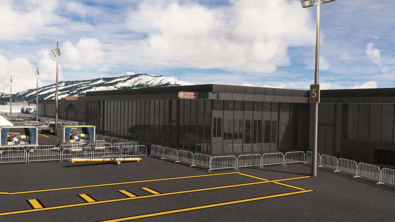 Freeware Jackson Hole Airport Aktualisiert für FS2024