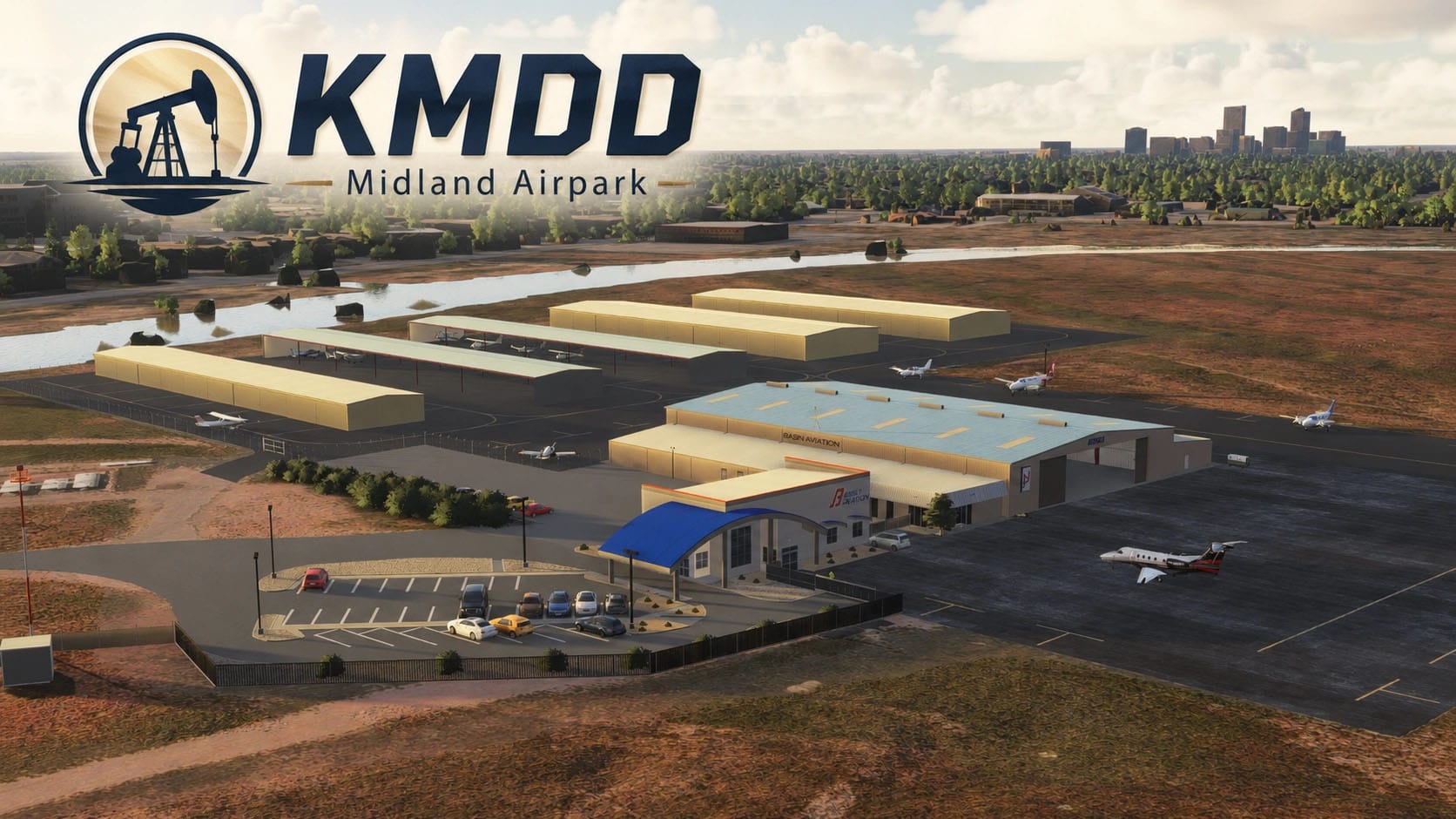 Midland Airpark Gets a Complete Overhaul in New Freeware Scenery