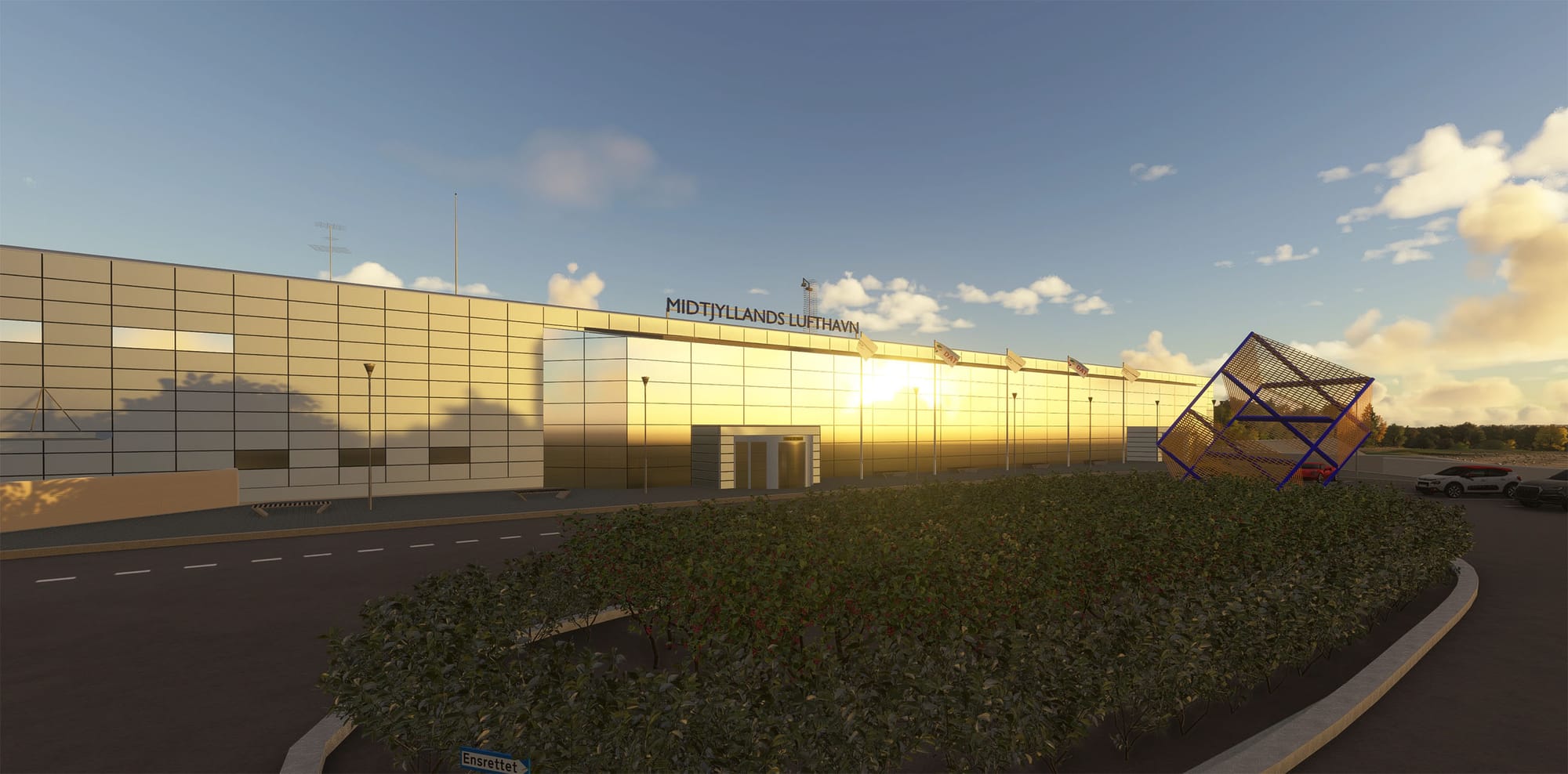 Handgefertigte Szenerie bringt Dänemarks Flughafen Midtjylland Karup in MSFS 2024
