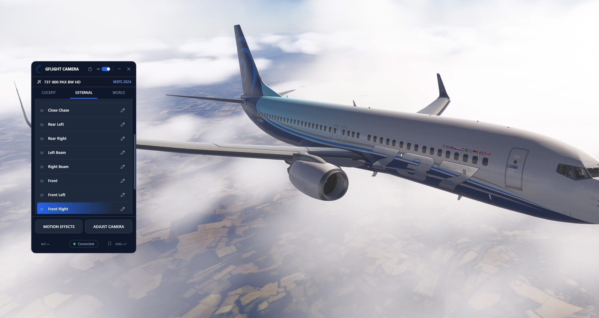 GFlight Camera apporte la gestion de la caméra à MSFS 2024