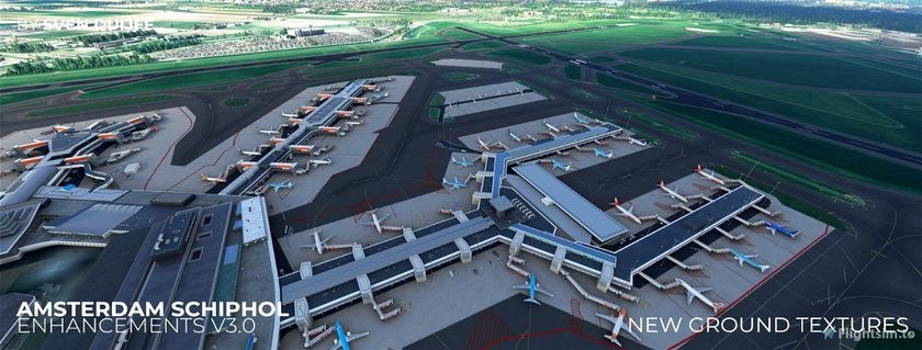 EHAM - Schiphol Amsterdam Freeware updated to Version 3.0