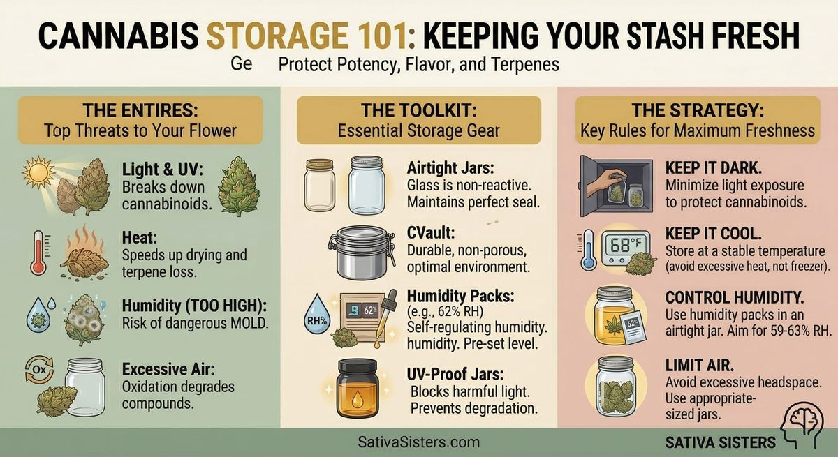 Cannabis Storage 101: Keeping Your Stash Fresh