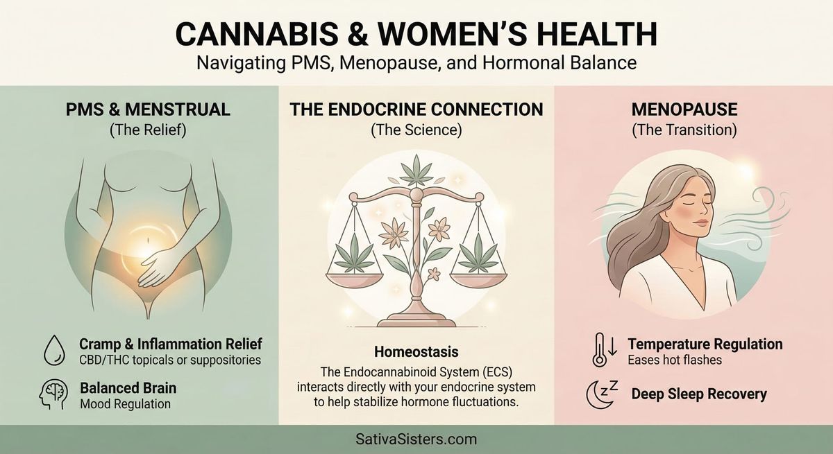 Cannabis & Women's Health: Navigating PMS, Menopause, and Hormonal Balance