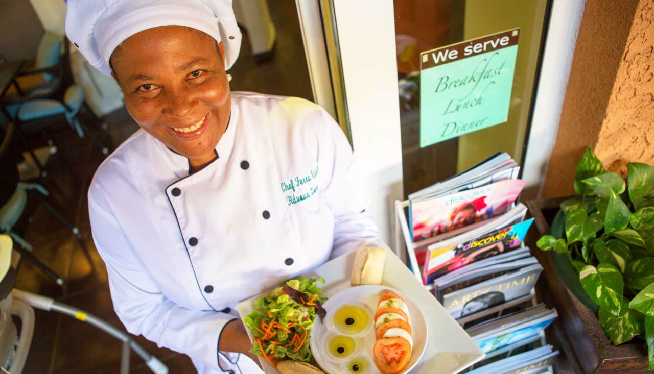 Lunch at Rendez Vous Lounge St Maarten