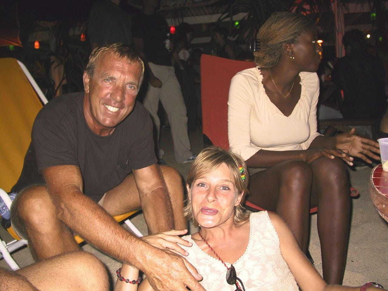 Grand Case beach at night