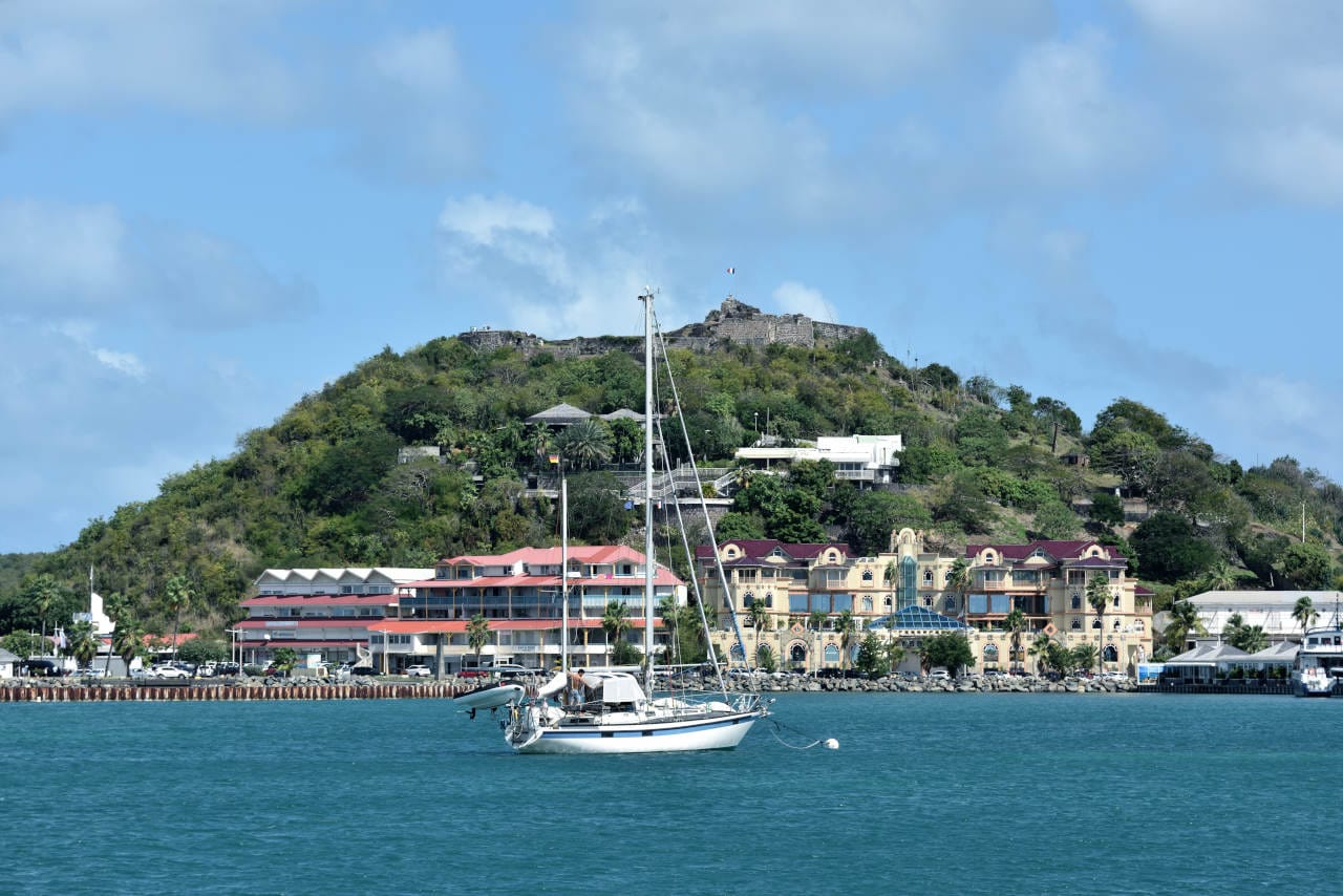 Marigot West Indies Shopping Mall and Fort Louis, St Martin