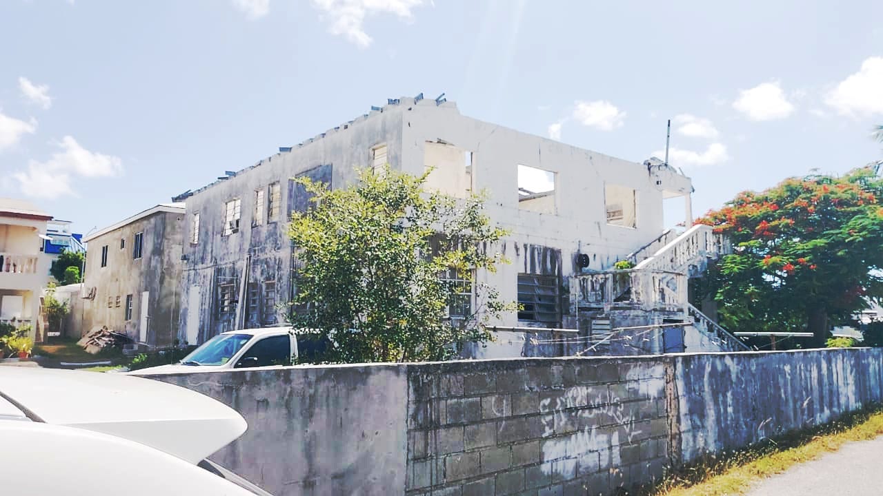 Hurricane damaged apartments in Simpson Bay Sint Maarten