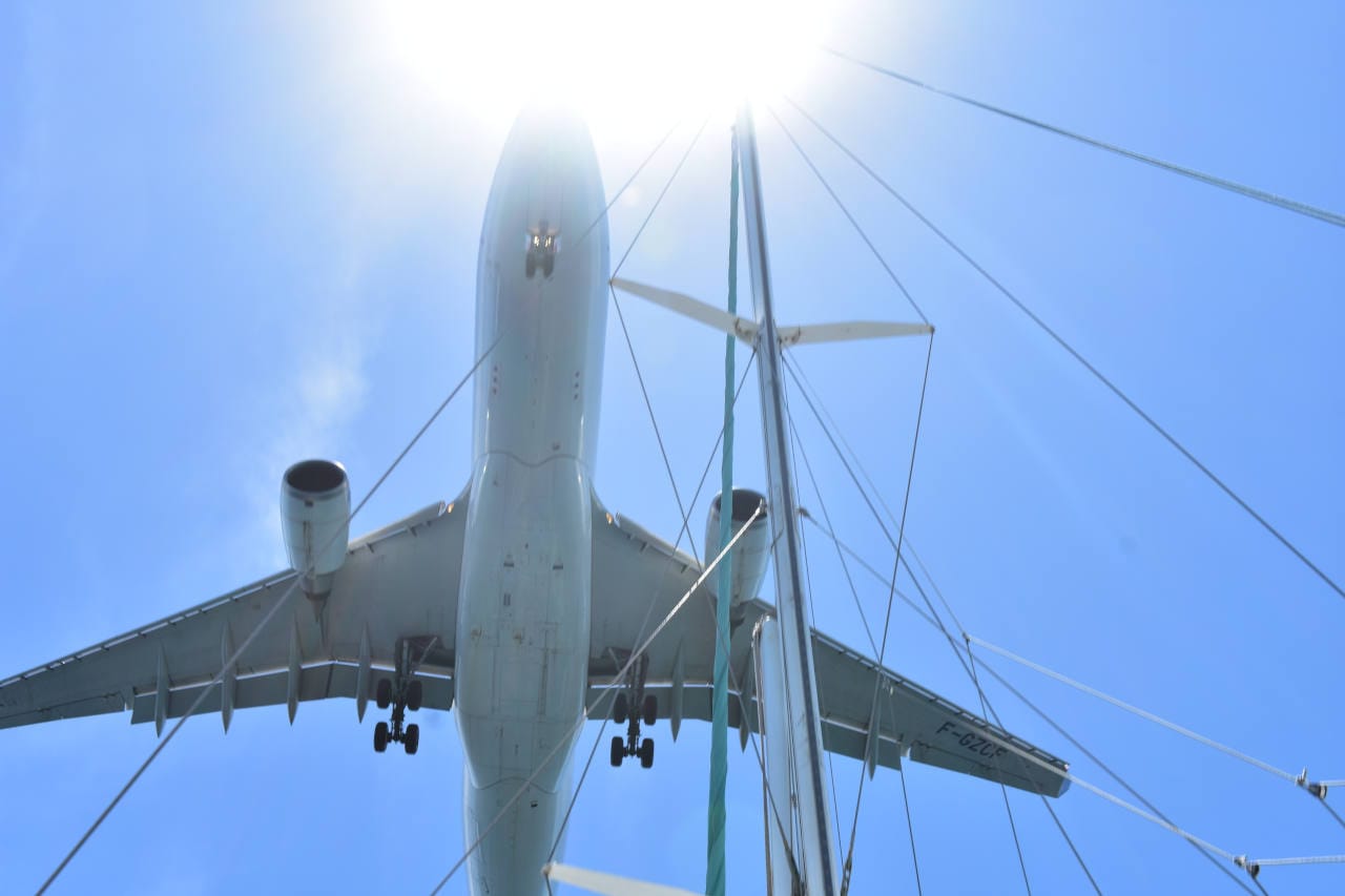 Random Wind and Maho Planes