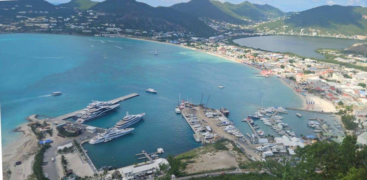 Great Bay and Philipsburg, St Maarten