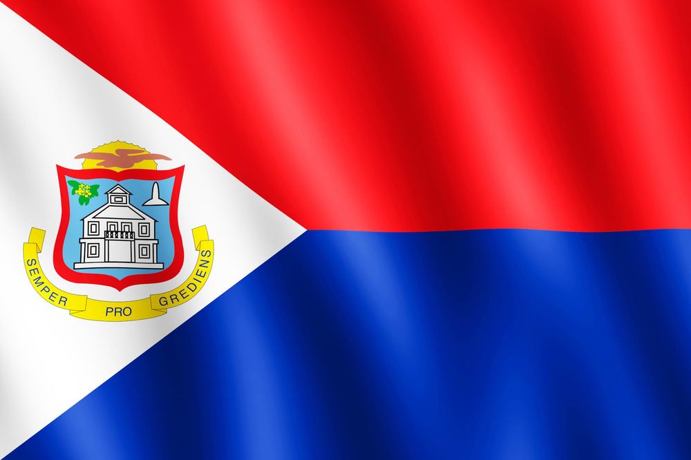The national flag of Sint Maarten