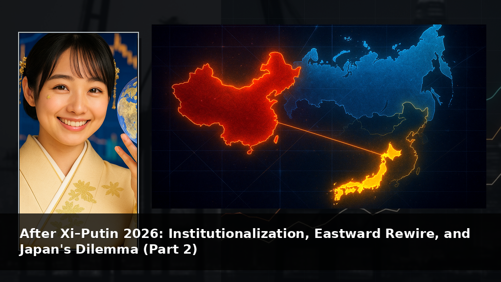 習近平・プーチン2026年以後：制度化、東方再配線、日本のジレンマ（第2回）