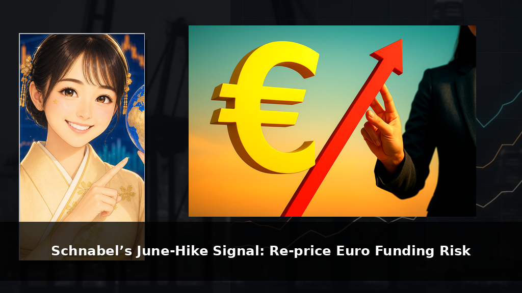 Schnabel’s June‑Hike Signal: Re‑price Euro Funding Risk