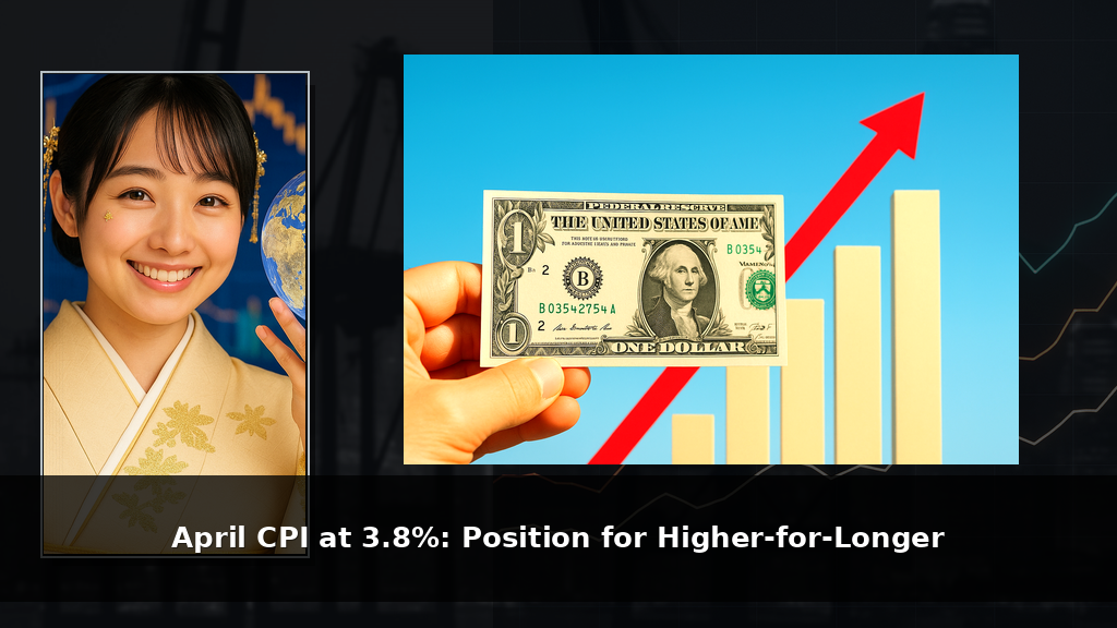米CPI3.8％：高止まり前提でポジションを組む