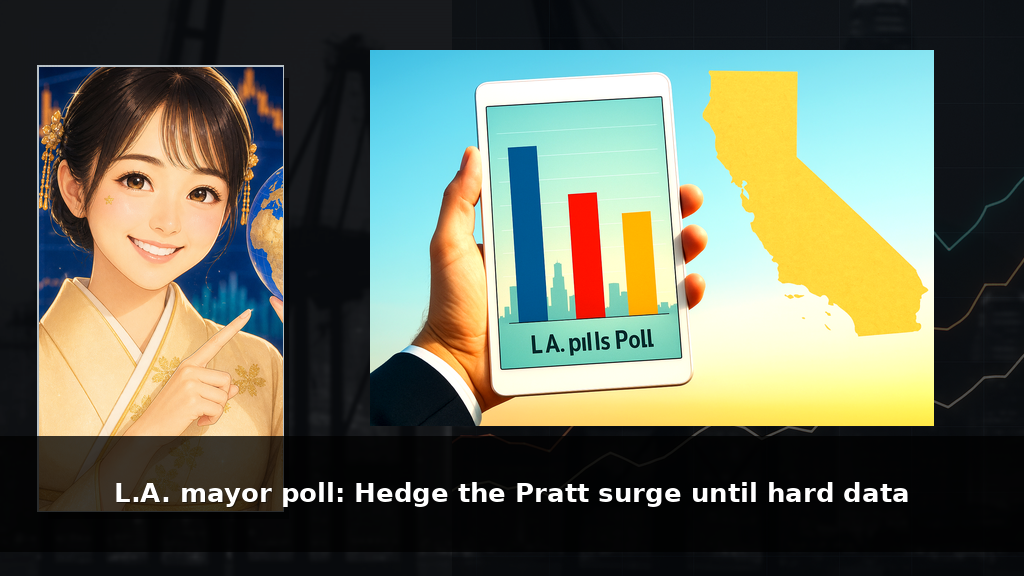 L.A. mayor poll: Hedge the Pratt surge until hard data