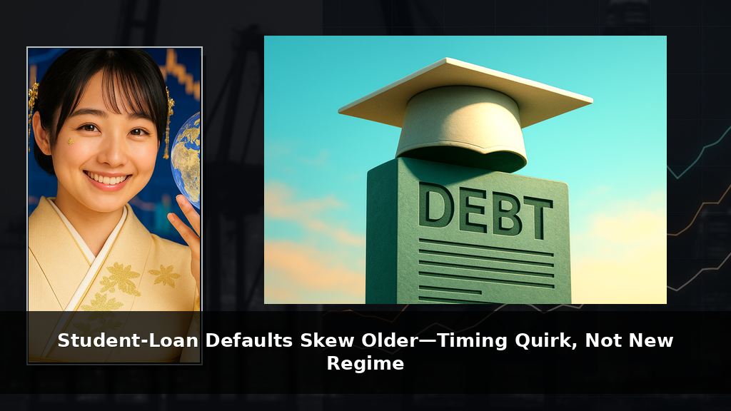 Student‑Loan Defaults Skew Older—Timing Quirk, Not New Regime