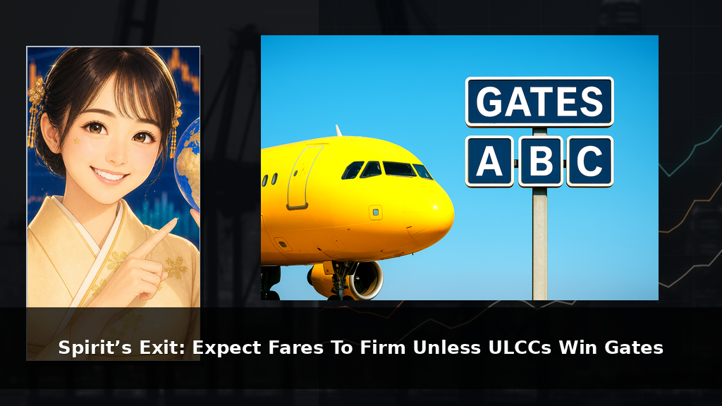 Spirit’s Exit: Expect Fares To Firm Unless ULCCs Win Gates