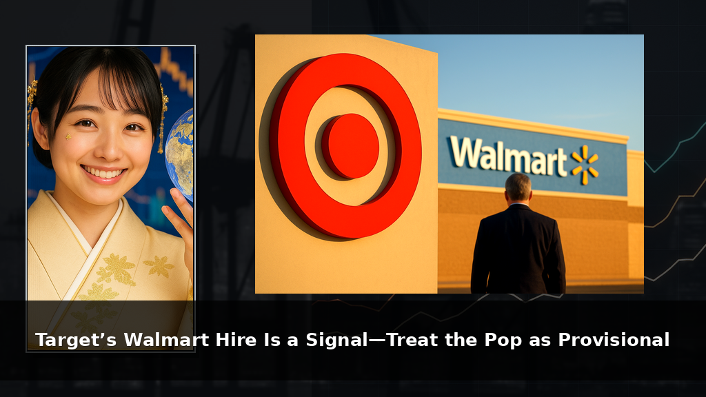 Target’s Walmart Hire Is a Signal—Treat the Pop as Provisional