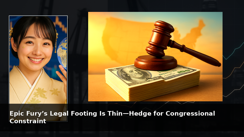 Epic Fury’s Legal Footing Is Thin—Hedge for Congressional Constraint