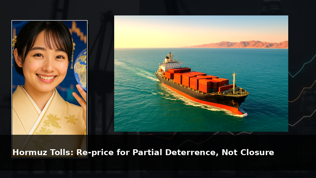 Hormuz Tolls: Re‑price for Partial Deterrence, Not Closure