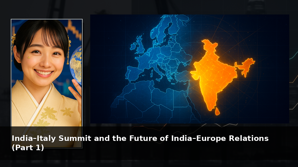India–Italy Summit and the Future of India–Europe Relations (Part 1)