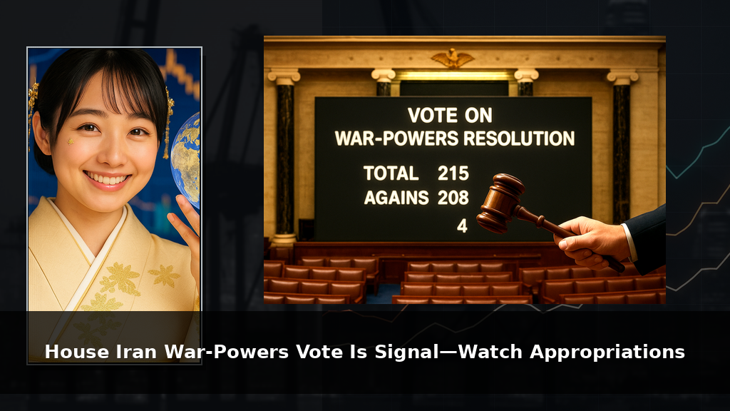 House Iran War-Powers Vote Is Signal—Watch Appropriations