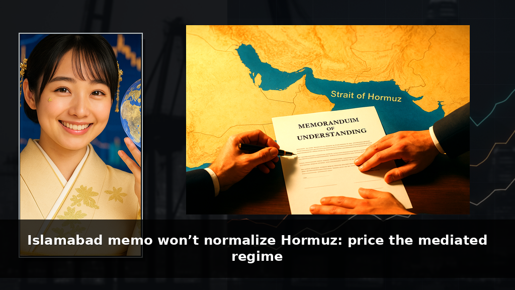 Islamabad memo won’t normalize Hormuz: price the mediated regime