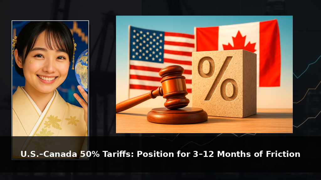 U.S.–Canada 50% Tariffs: Position for 3–12 Months of Friction