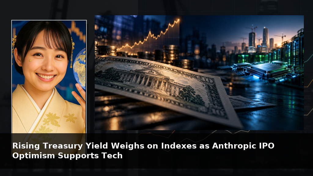 Rising Treasury Yield Weighs on Indexes as Anthropic IPO Optimism Supports Tech