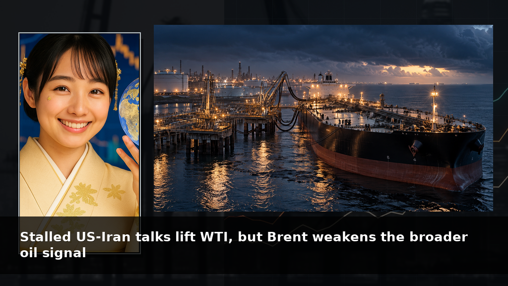 Stalled US-Iran talks lift WTI, but Brent weakens the broader oil signal