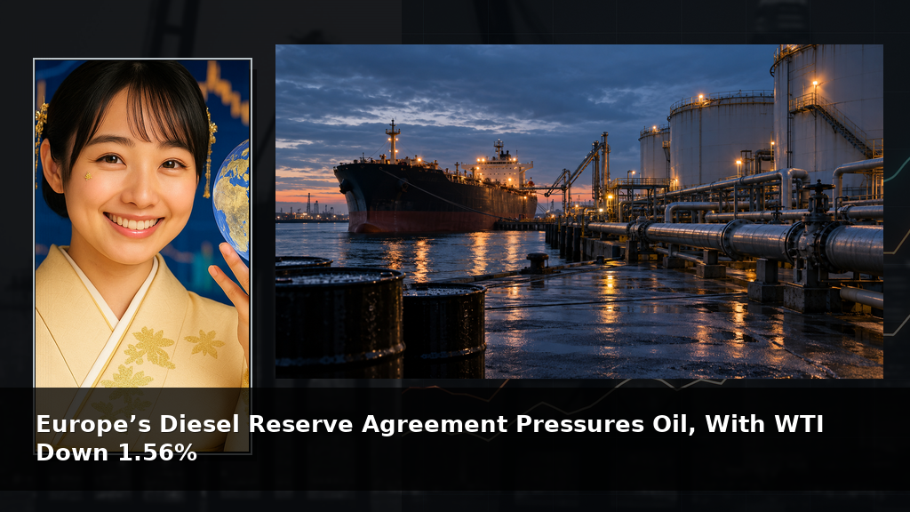 Europe’s Diesel Reserve Agreement Pressures Oil, With WTI Down 1.56%
