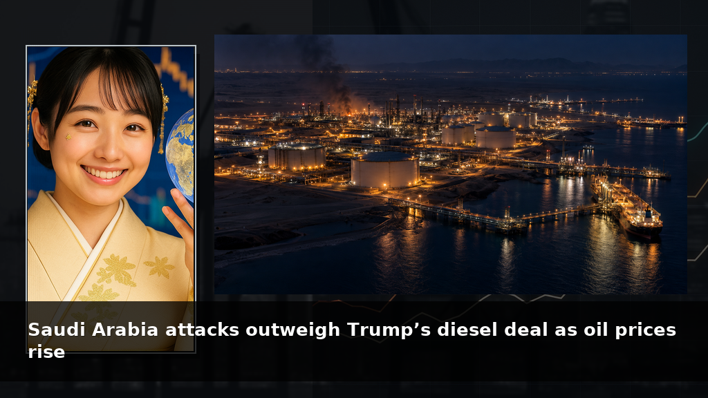 Saudi Arabia attacks outweigh Trump’s diesel deal as oil prices rise