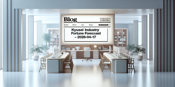 🏢 Kyusei Industry Fortune Forecast - 2026-04-17