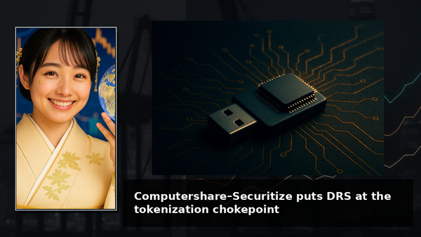 Computershare–Securitize puts DRS at the tokenization chokepoint