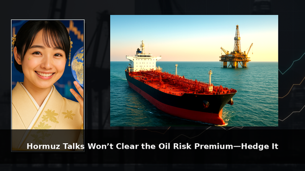 Hormuz Talks Won’t Clear the Oil Risk Premium—Hedge It