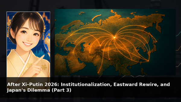 After Xi–Putin 2026: Institutionalization, Eastward Rewire, and Japan's Dilemma (Part 3)