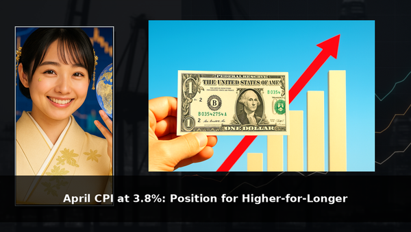米CPI3.8％：高止まり前提でポジションを組む