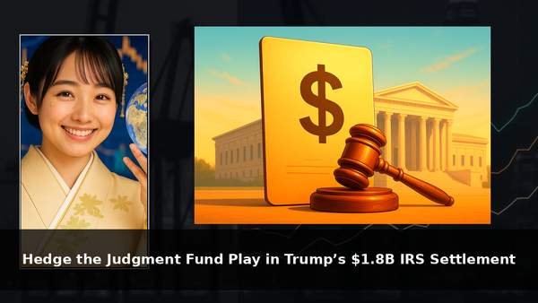 Hedge the Judgment Fund Play in Trump’s $1.8B IRS Settlement