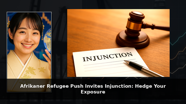 Afrikaner Refugee Push Invites Injunction: Hedge Your Exposure
