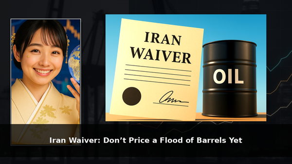 Iran Waiver: Don’t Price a Flood of Barrels Yet
