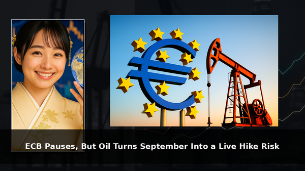 ECB Pauses, But Oil Turns September Into a Live Hike Risk
