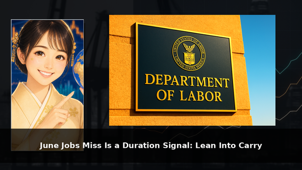 June Jobs Miss Is a Duration Signal: Lean Into Carry