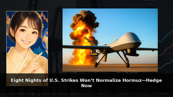 Eight Nights of U.S. Strikes Won’t Normalize Hormuz—Hedge Now
